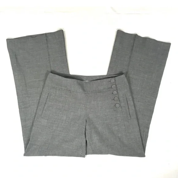 CAbi wide leg grey crosshatch Trouser pants size 4 - Picture 3 of 6